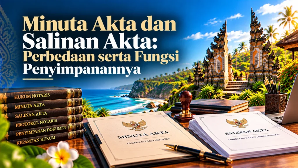 Minuta Akta dan Salinan Akta: Perbedaan serta Fungsi Penyimpanannya
