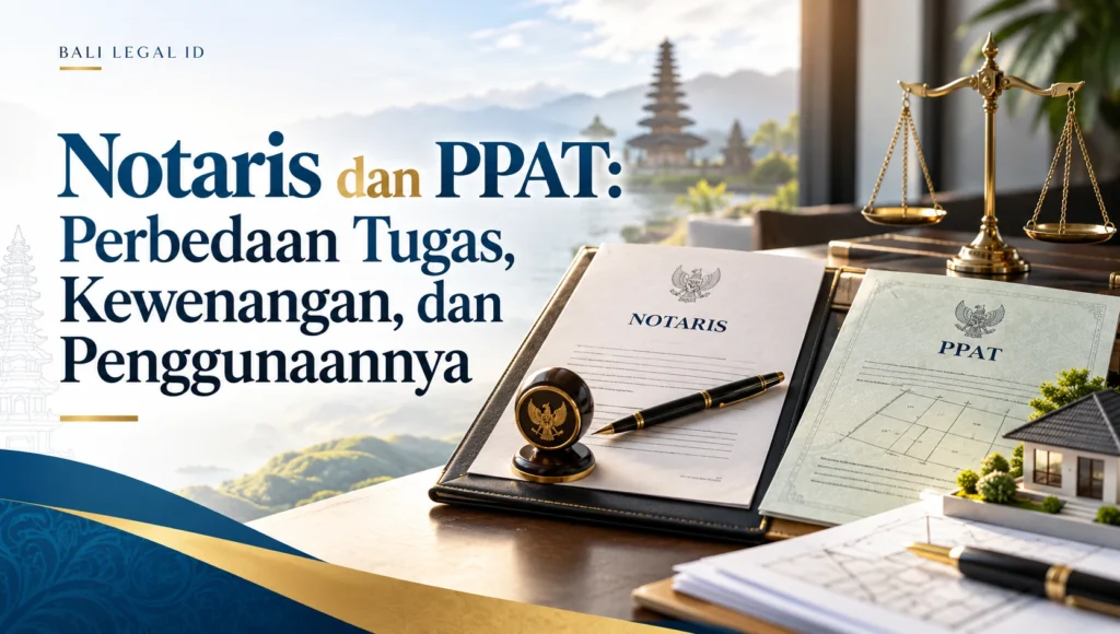 Notaris dan PPAT: Perbedaan Tugas, Kewenangan, dan Penggunaannya