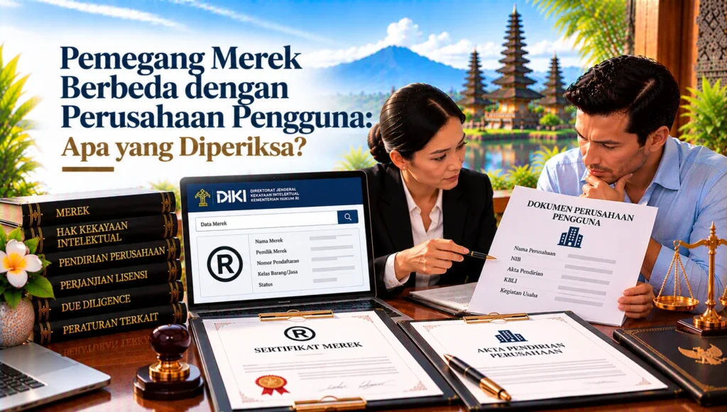 pemegang merek berbeda dengan pengguna — Pemegang Merek Berbeda dengan Perusahaan Pengguna: Apa yang Diperiksa?
