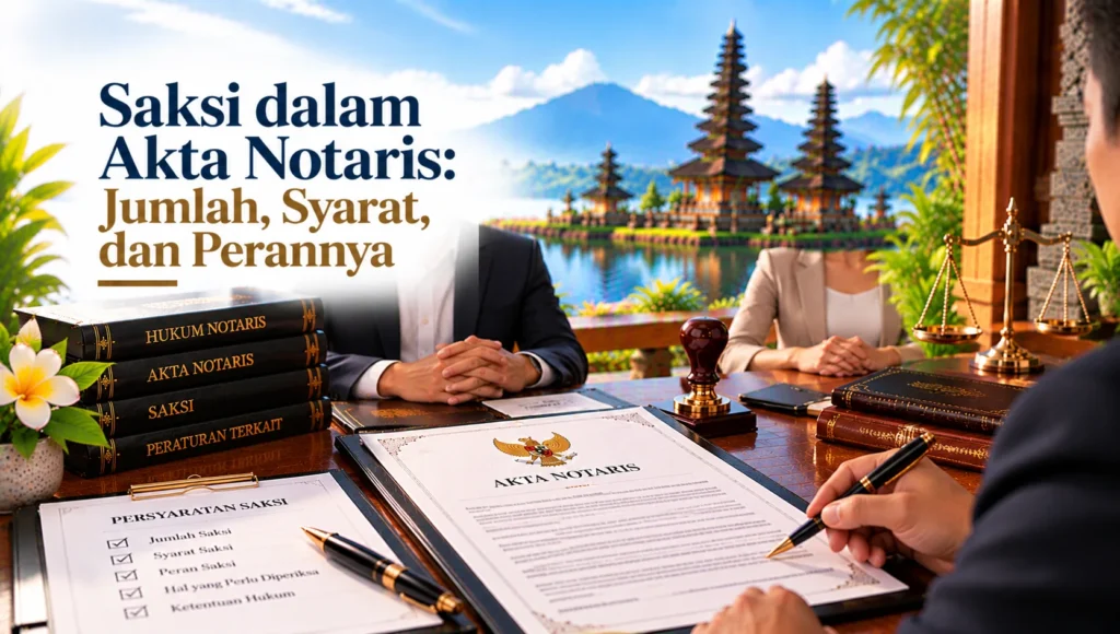 Saksi dalam Akta Notaris: Jumlah, Syarat, dan Perannya