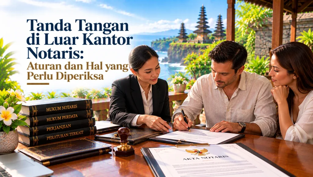 Tanda Tangan di Luar Kantor Notaris: Aturan dan Hal yang Perlu Diperiksa